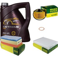 Mann Inspektionspaket 5 L Mannol Extreme 5W-40 FüR Dacia Dokker Lodgy 1.2 Tce