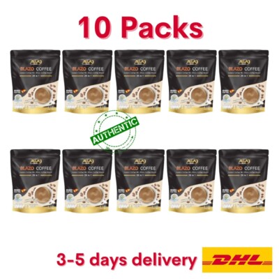 10x BLAZO Coffee 29 in 1 Weight Control No Sugar Arabica Detox Diet (New Pack)