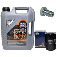 MotoröL Set 5W-30 5 Liter + ÖLfilter + Schraube FüR BMW 3Er 325 5Er Z1 E30 E34