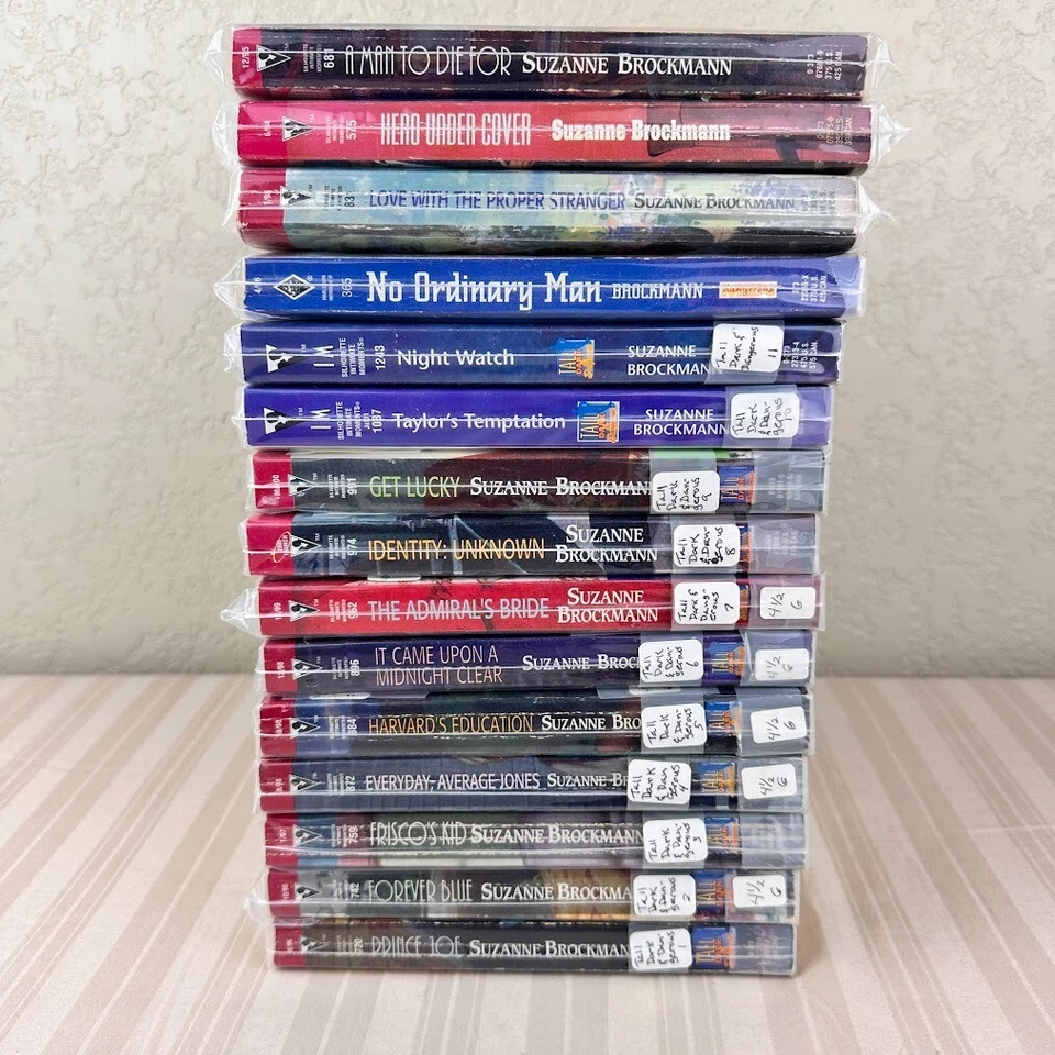 Lot of 15 Paperback Books by Suzanne Brockman Tall, Dark, & Dangerous Series Foto 3 de 4