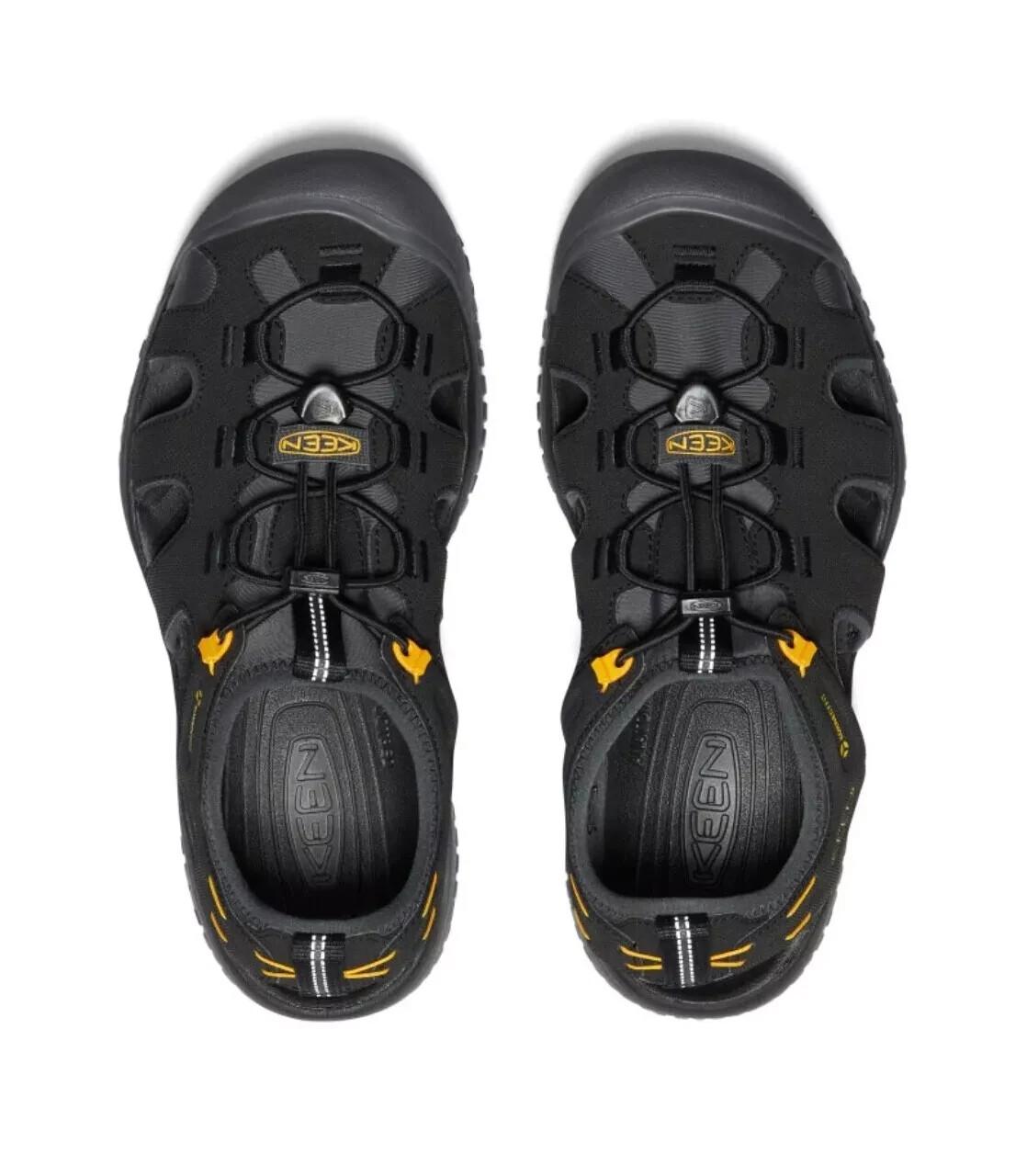 NUOVI sandali Keen uomo SOLR scarpe ECO Aquagrip nero oro 1022246 taglia 11 nuovi con scatola