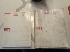 1971 Dodge Shop Manual Set Charger Challenger Coronet Dart Demon Polara Monaco 1971 Dodge Shop Manual Set Charger Challenger Coronet Dart Demon Polara Monaco