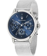 Orologio EPOCA SILVER BLUE R8853118019 Maserati Uomo