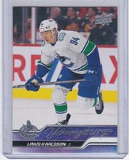 2023-24 Upper Deck Young Guns Rookie Linus Karlsson Vancouver Canucks