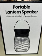 Portable Lantern Speaker-wireless speaker. LED light. Brand New in Box. Black