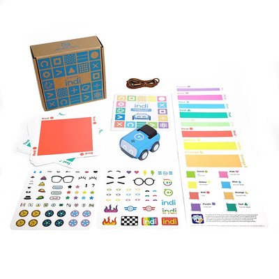 Indi at-Home Learning Kit - Screenless Coding Robot for Kids 4+ - Build Mazes...