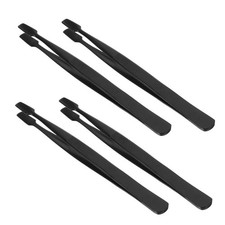 4 Pcs Stamp Tongs Industrial Tweezers Anti Static Delicate Paper