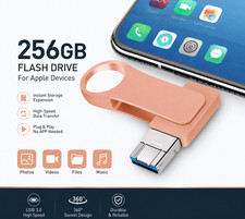 USB 3.0 Flash Drive 512GB Memory Photo Stick Type C for i Phone Android i Pad
