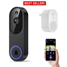 WiFi Ring Doorbell 1080P HD Security Camera Wireless Door Bell Camera With Chime