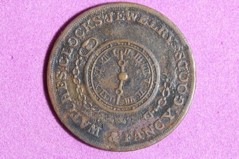 1850s A.B. VAN COTT WISCONSIN TOKEN #K62043