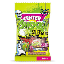 Center Shock Sour Mix, 1 Packung Mit 11 Extra-Sauren Kaugummis, Mit Füllung, Ohn