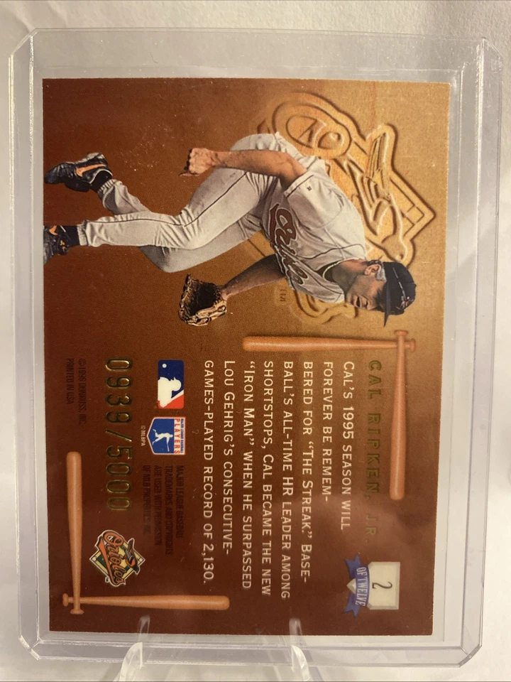 1996 Leaf Picture Perfect #2 Cal Ripken Jr. /5000 Baltimore Orioles - Image 2 of 2