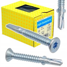 200x Self-drilling Metal Screws 6.3x50mm Winged Torx T30 for Steel