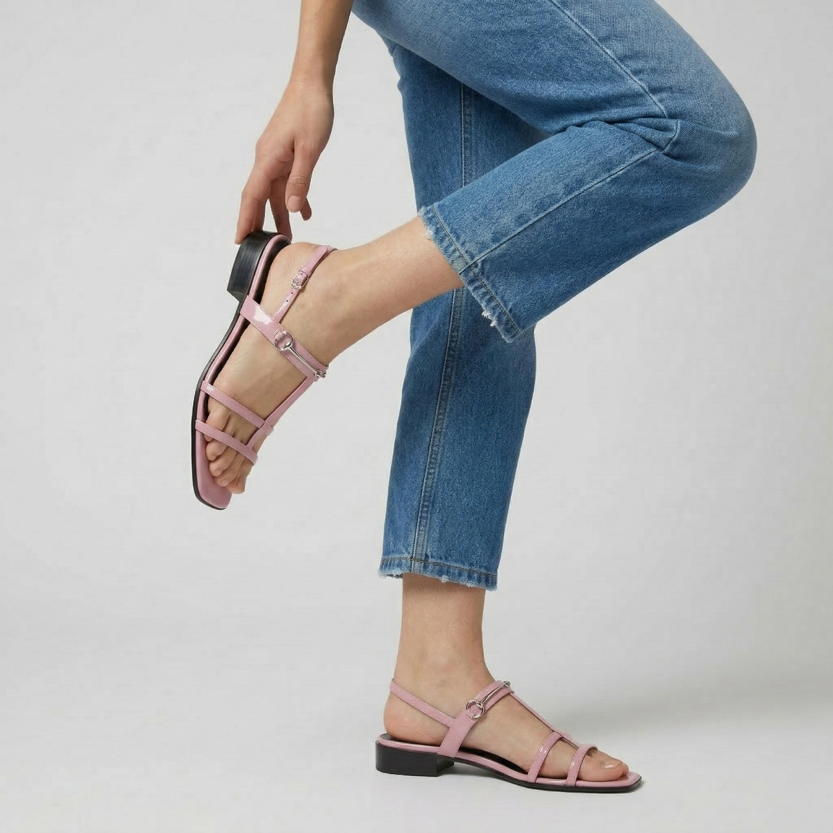 Gucci Divine Cage Horsebit Sandals in Dolly Pink EU 40.5 / US 10.5