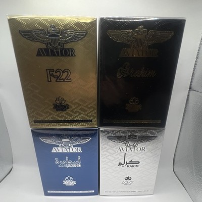 Zakat Parfums Aviator Collection 4 Piece BUNDLE Eau de Parfum Spray 100 mL 