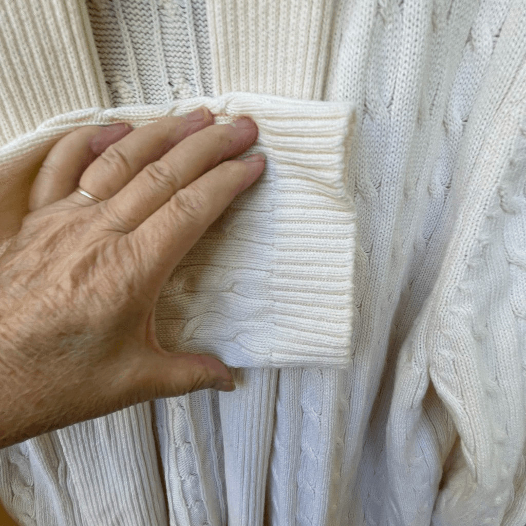 Classic Elements size 22 cable knit open cardigan… - image 3