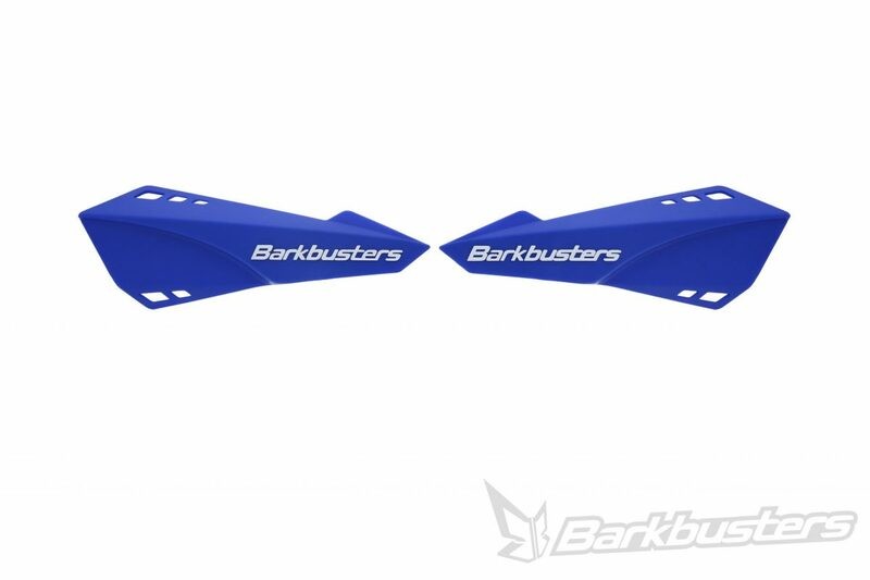 Protégez vos mains en moto avec le kit BARKBUSTERS bleu contre les chocs
