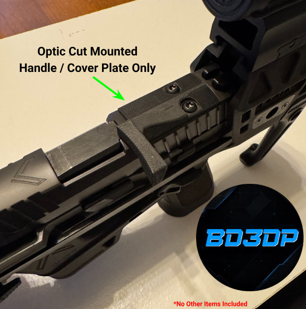 BLEMISH Cover Plate for P320 Flux Raider/ Flux Legion - Black, Carbon Fiber