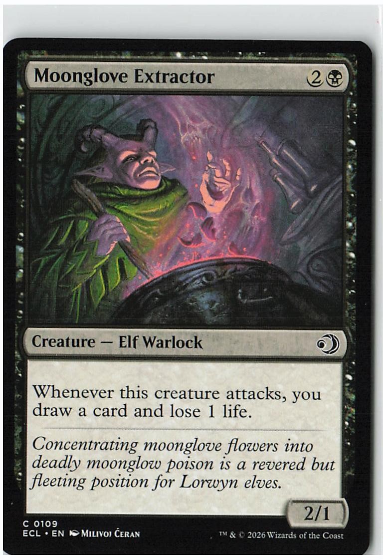 Moonglove Extractor 109 Common Lorwyn Eclipsed Magic: The Gathering Near Mint