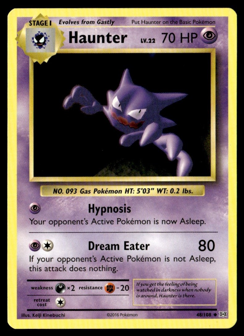 2016 XY - Evolutions Haunter Stage 1/Uncommon #48