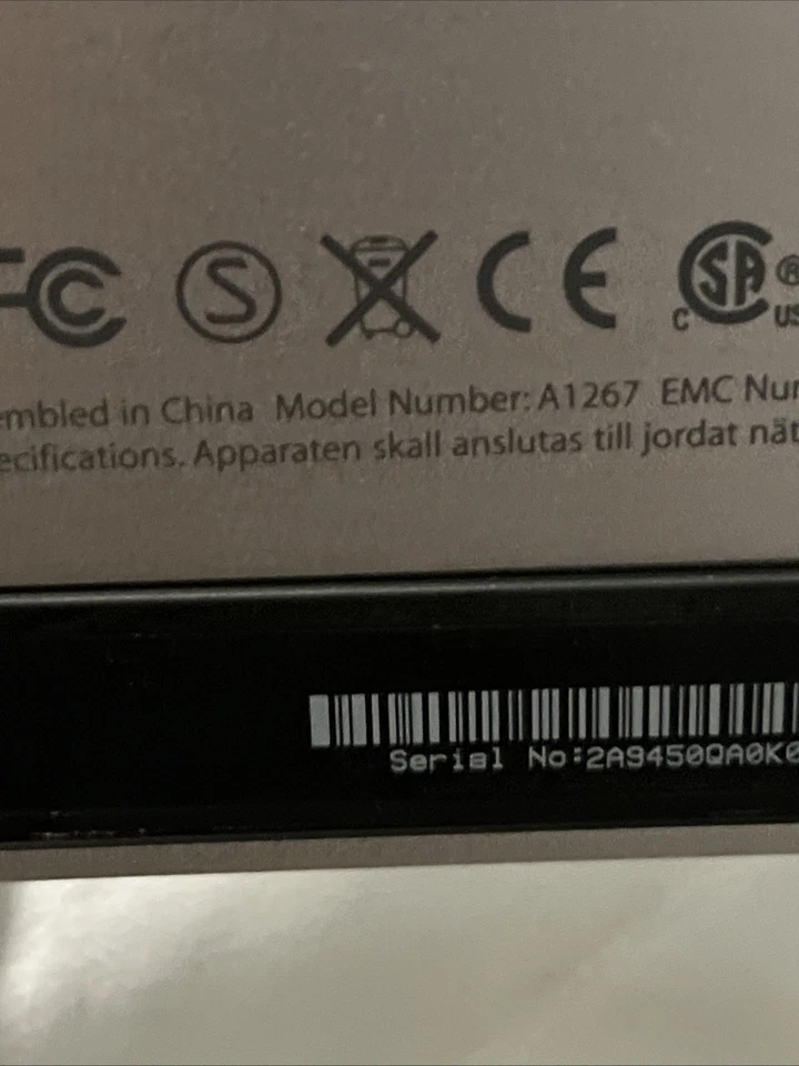 Apple Cinema Display LED 2008 Monitor 24-Inch 1920x1200 A1267 EMC2263 MB382LL/A - Image 3 of 4