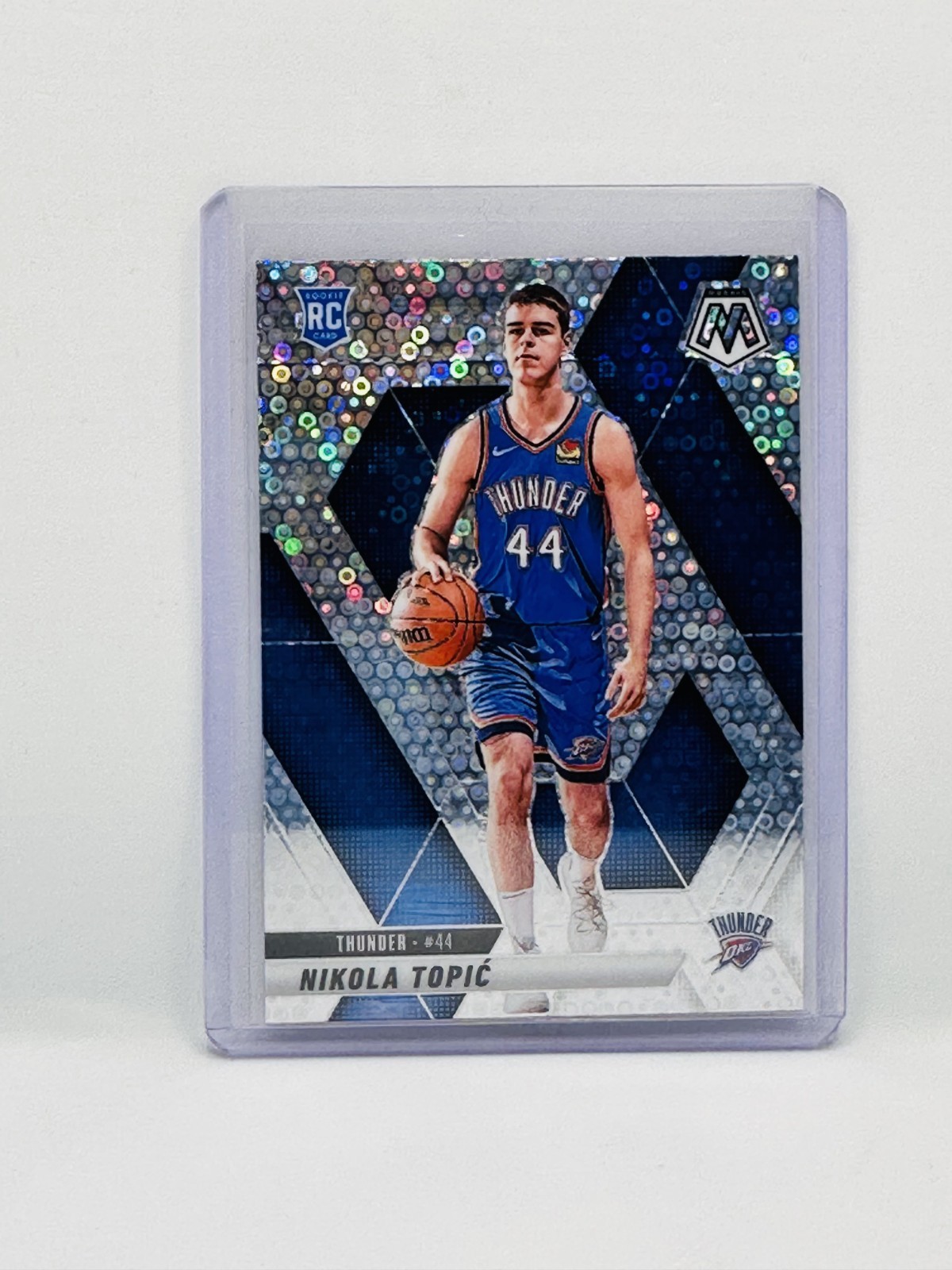 2024 Panini Mosaic Fast Break Nikola Topic RC Rookie #242 Prizm Disco