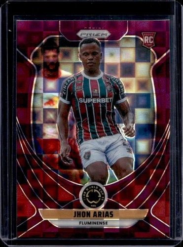 2025 Panini Prizm FIFA Club World Cup Jhon Arias RC Purple Pandora Rookie #/49