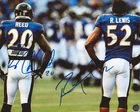 Ed Reed & Ray Lewis Autographed Baltimore Ravens 8x10 Photo with COA/Hologram