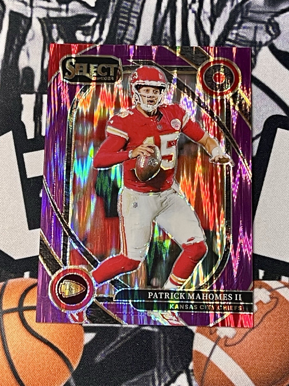 2024 Select Club Level Purple Prizm Shock #223 Patrick Mahomes II /360 - Chiefs
