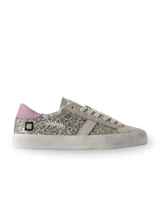 D.A.T.E. HILL LOW GLITTER PLATINUM Women's Shoe Low Sneakers Glitter Platinum