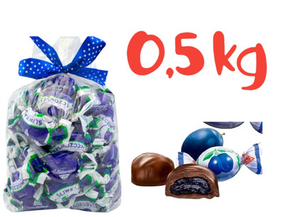 500g Pflaume in Schokolade TOP Qualität Marke Sliwka Naleczowska Solidarnosc 
