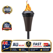 Tiki Brand Island King Outdoor Tiki Torch for Backyard, Patio and Garden, Metal