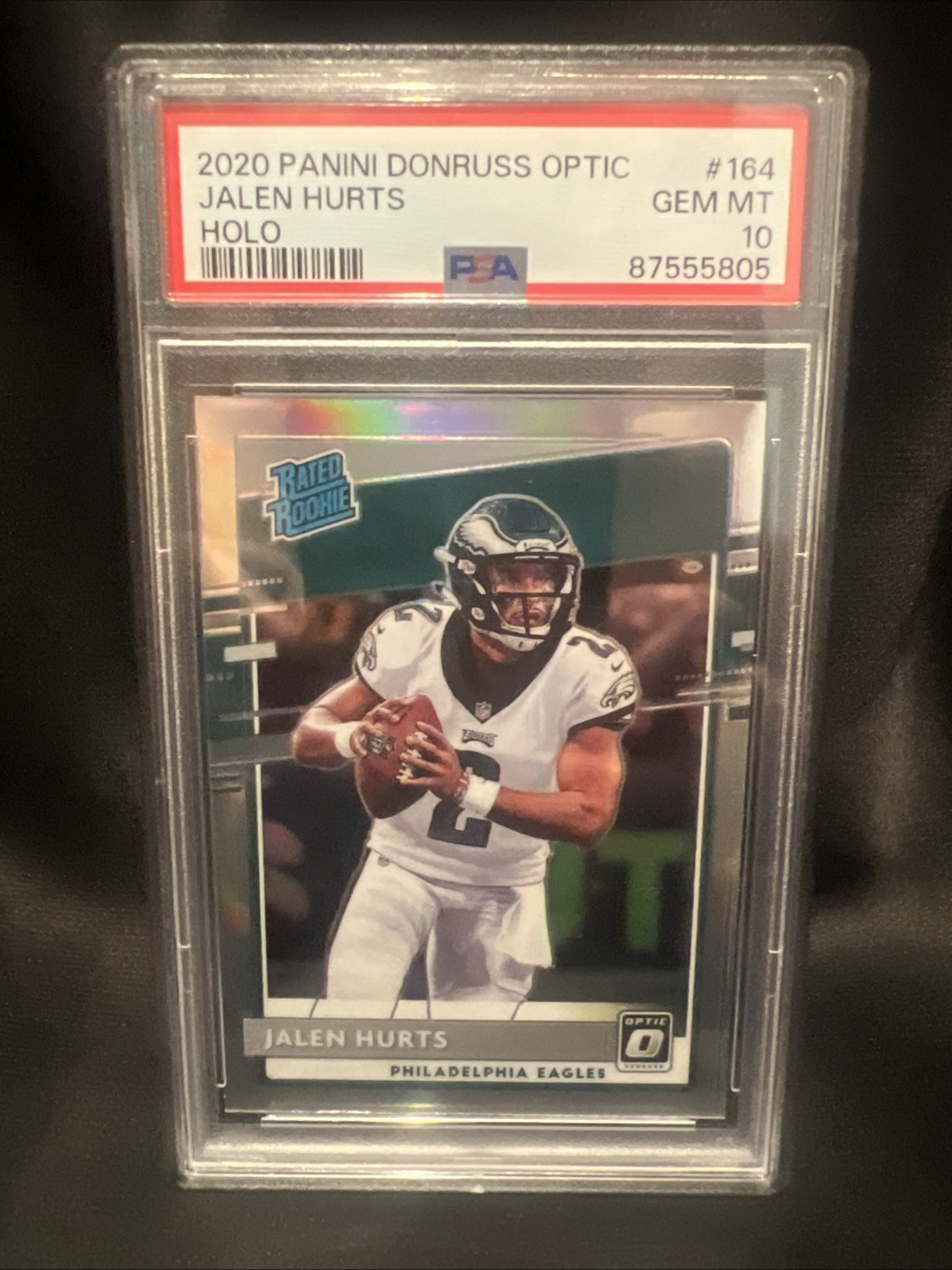 Jalen Hurts Panini Donruss Optic #164 Holo