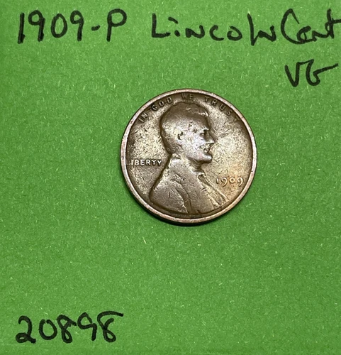 1909-P Lincoln Wheat Cent / Penny 1c VG Very Good See Pictures
