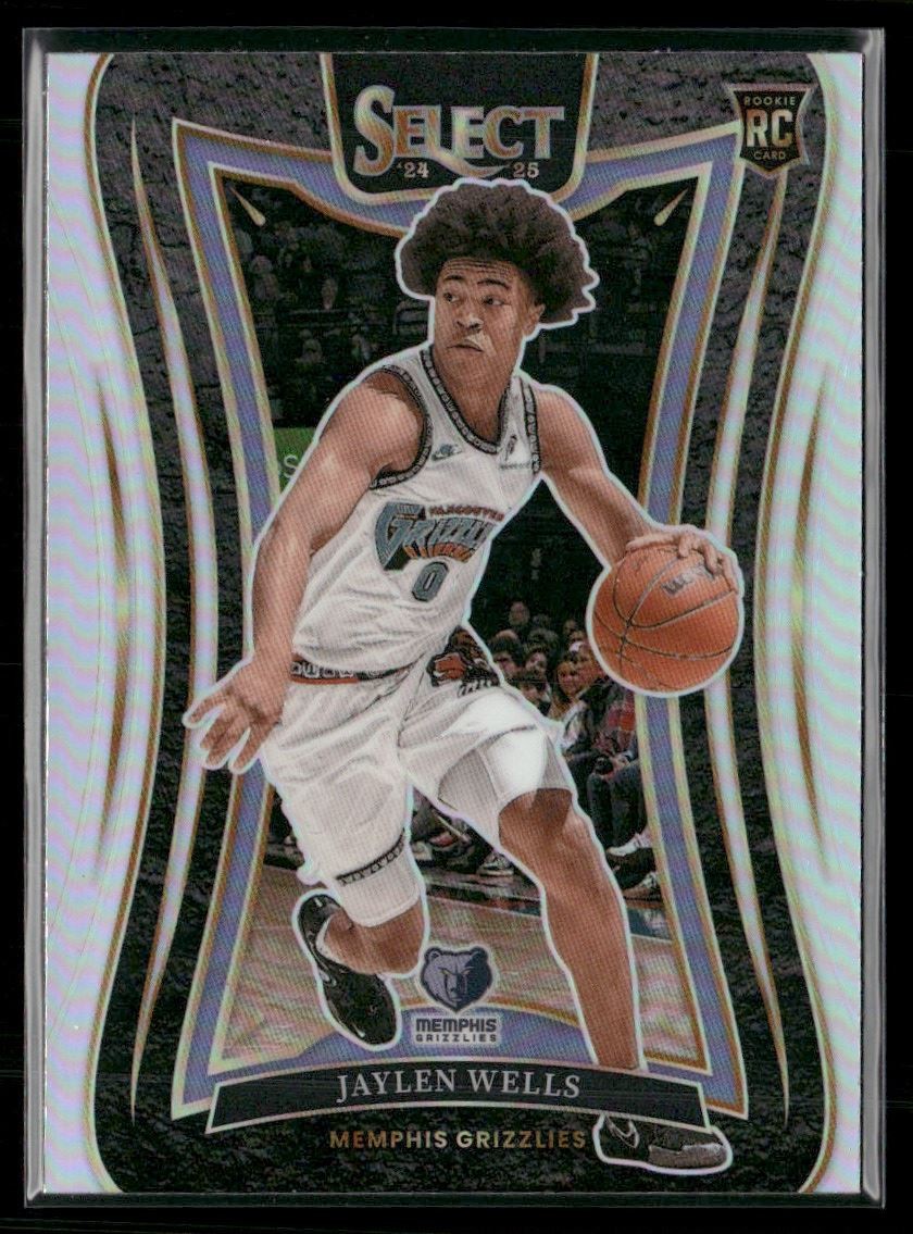 Jaylen Wells 2024-25 Panini Select Silver Prizm Rookie Memphis Grizzlies #371