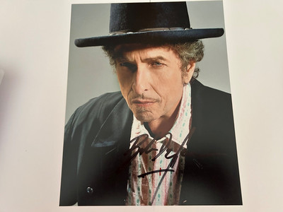 Autogramm Bob Dylan 25 x 20 Orginal