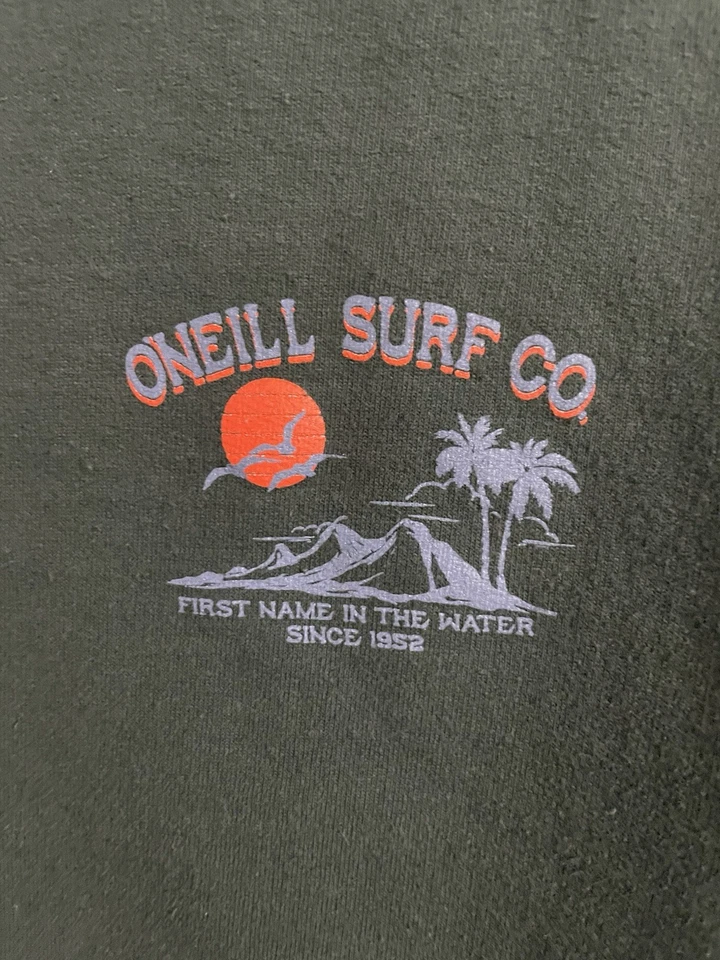 Sudadera con Capucha O’Neill Surf Co Niños Talla L Verde Algodón Poli Playa Surfer Usada Buena Foto 3 de 4