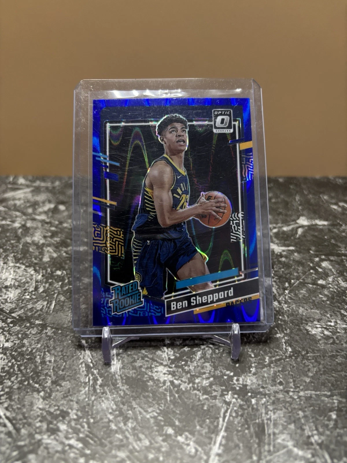 Ben Sheppard 2023-24 Donruss Optic Rated Rookie Blue Seismic /249 Pacers