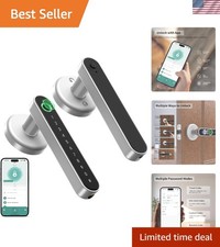 Metal Fingerprint Door Handle 4-in-1 Lock: Ke...