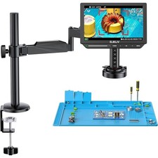 Elikliv Autofocus 4K HDMI 10.1" Soldering Digital Microscope EM4K-AF Flex Arm
