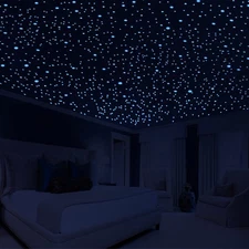 808 PCS Glow in The Dark Stars for Ceiling Glowing Wall Decals Decor Stickers...