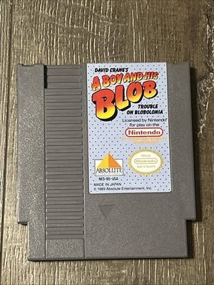 David Crane s A Boy and His Blob: Trouble on Blobolonia NES Cartridge