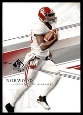 2014 SP Authentic Kevin Norwood Rookie Alabama Crimson Tide #52