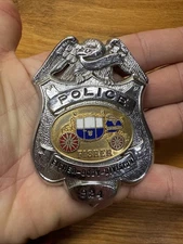 Fisher Body Division Police Badge Vintage Obsolete Fisher Car Manufacturing #924