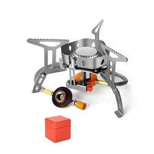 Camping 3500W Portable Burner Cooking Stove Fold Windproof with Piezo Ignition