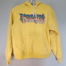 Disney Disneyland Resort Hoodie Yellow Rainbow Graphic Pullover Small RN129855