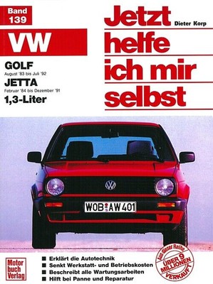 REPARATURANLEITUNG VW Golf 2 Jetzt helfe ich mir selbst Reparatur/BUCH Handbuch