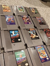 Huge NES 50 Game Lot Super Mario Tetris Metal Gear Excitebike Bionic Commando