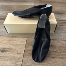 NEW Bloch Elasta Bootie Leather Shoes Dance Jazz BLACK Kids Size 12.5 S0499G