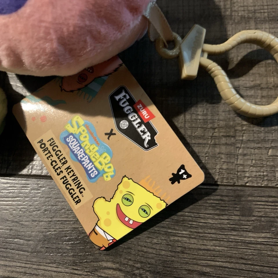 Zuru Fuggler x Spongebob Squarepants Keychain Plush Ring GARY THE PET SNAIL 5 in - Image 3 of 4
